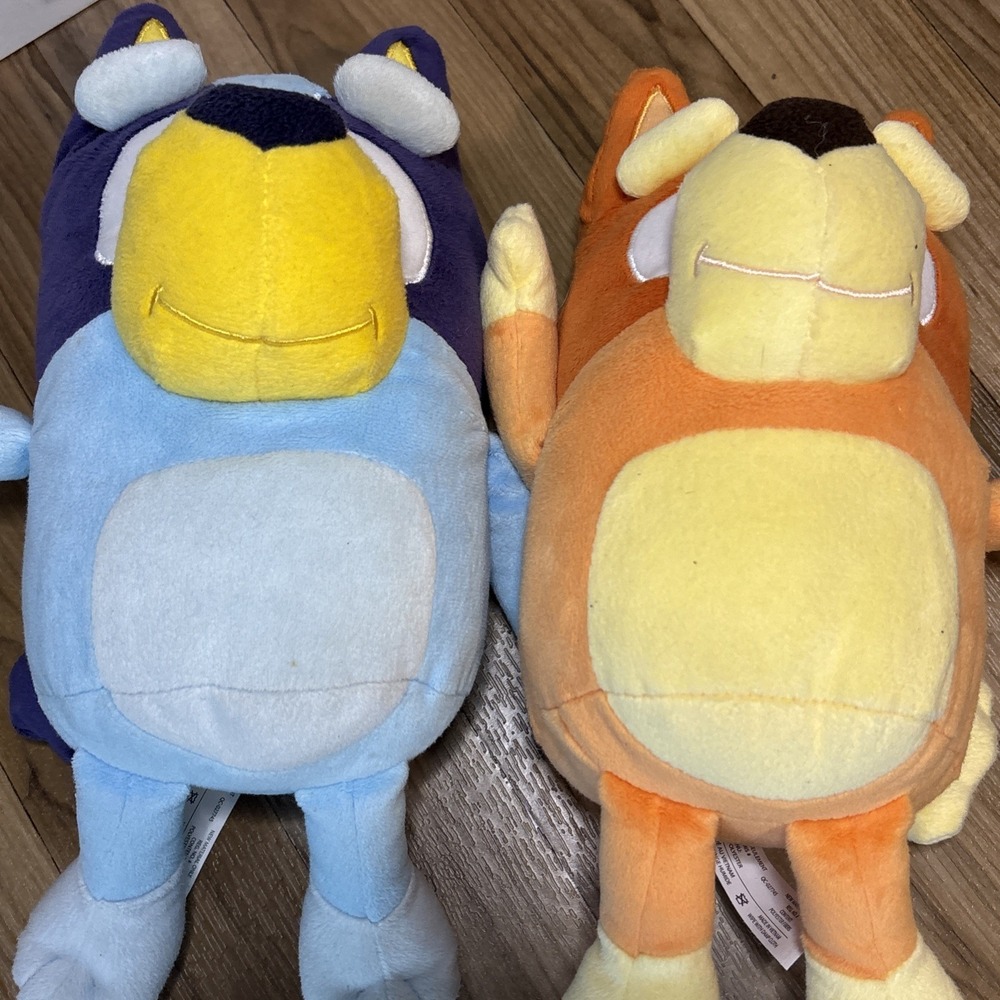 Bluey and Bingo TALKING 12" Plush Stuffed Toys by Moose Set Of 2 Giftable - Picture 7 of 13